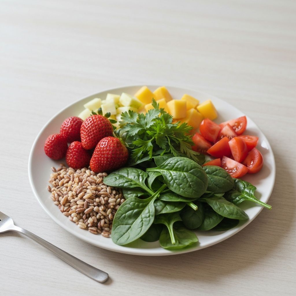 Balanced nutrition plate